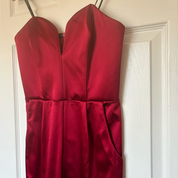 Amanda Uprichard Scarlet Strapless Jumpsuit - Picture 4 of 7